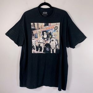Star Wars Fifth Sun Stormtroopers Ice Cream Truck Graphics Mens 2XL Black Tee
